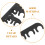 6Pcs Car Engine Wire Separator Clips Black Plastic Spark Plug Holders 6