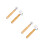 4Pcs High Grade Khaki Construction Seam Roller Wheel for Wallpaper Use 7