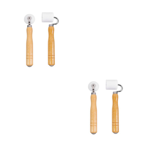 4Pcs High Grade Khaki Construction Seam Roller Wheel for Wallpaper Use 2
