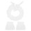 1Set Polyester Witte Kant Cuffs En Ruffle Kraag Decoratie 1