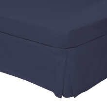 (Kingsize, Navy) Belledorm Easycare Percale Platform Valance