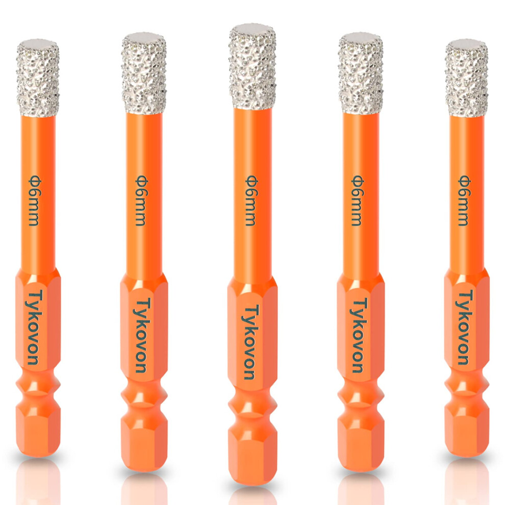 6Mm Hex Shank Diamond Drill Bits Set For Ceramic Tile Glass Stone Granite With Fast Cutting Speed 9189345538735