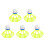 5Pcs Windproof Orange Badminton Shuttlecocks Durable Sport Equipment 5