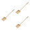 3Pcs Multi-Functional Copper Tea Spade Decorative Tea House Accessory 8