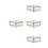 24Sets Smartphone 3D Pyramiden Holz Holographisch Hellgelb 8