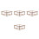 24Sets Smartphone 3D Pyramiden Holz Holographisch Hellgelb 6