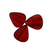 6Pcs Red Wood Guitar Plectrums Lightweight Guitar Accessories Pack