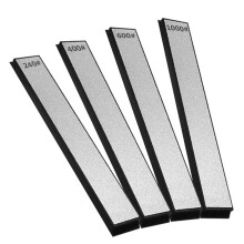 8Pcs Silver Household Sharpening Stone Emery Whetstone for Kitchen Use