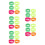 30Pcs Multicolor Three Legged Race Ties Elastic Rope Straps for Kids 10