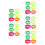 30Pcs Multicolor Three Legged Race Ties Elastic Rope Straps for Kids 5