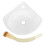 2Pcs Small Plastic Wall Hung Washbasin Ideal for Tiny Bathroom 1