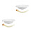 2Pcs Small Plastic Wall Hung Washbasin Ideal for Tiny Bathroom 10