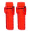 8Pcs Red Plastic Lighter Holders Portable Travel Protective Sleeve 1