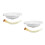 2Pcs Small Plastic Wall Hung Washbasin Ideal for Tiny Bathroom 4