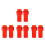 8Pcs Red Plastic Lighter Holders Portable Travel Protective Sleeve 5