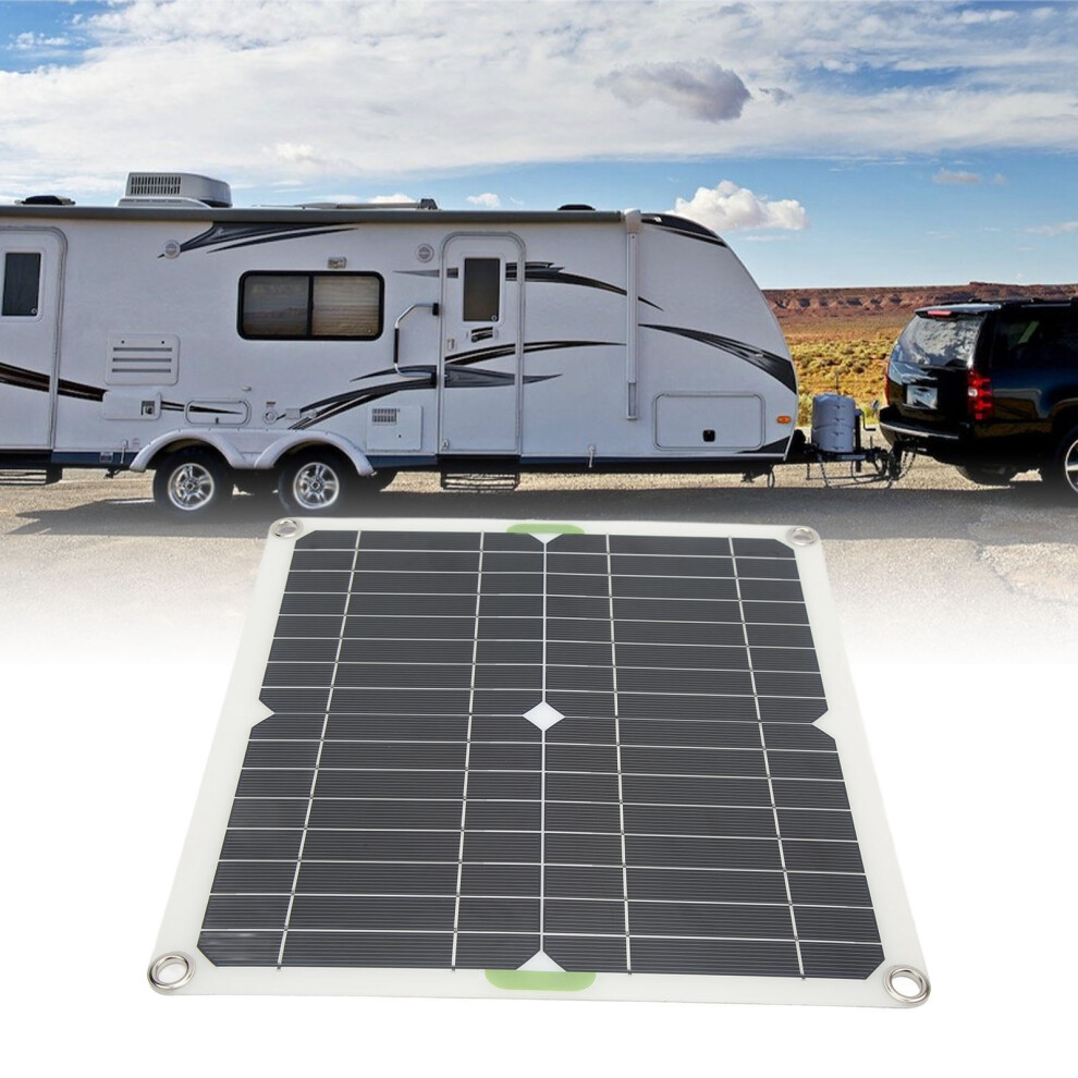 Waterproof 200W Solar Panel For Rv Car Boat With 10In1 Usb Harness 3131375052718