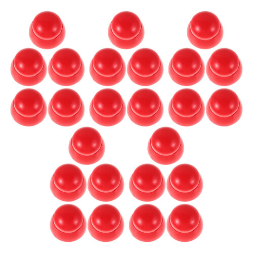 100Pcs Red Plastic Screw Cap Nuts Playground Safety Protective Covers