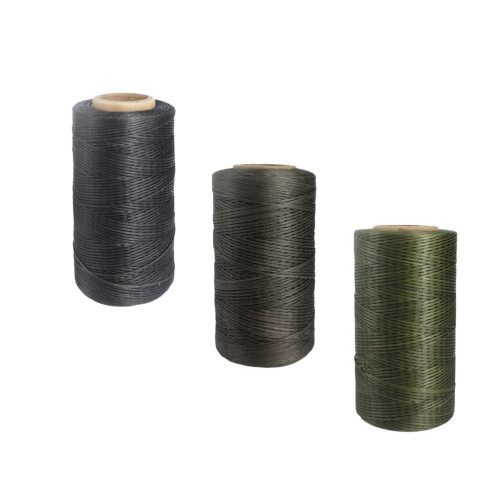 3Pcs Flat Wax Line Sewing Thread in Bright Colors for Craft
