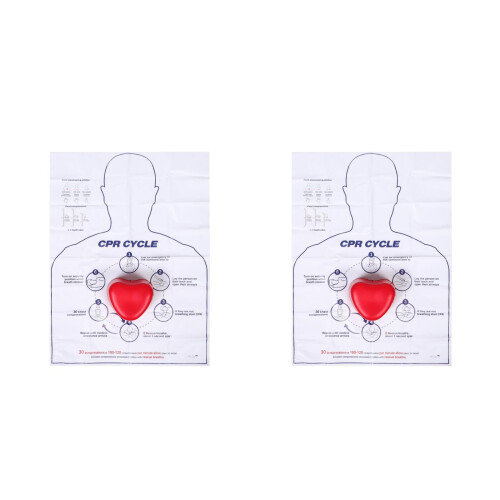 2Sets Hands-Only Cpr Training Model Heart Compression Aid for Students 2
