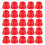 100Pcs Red Plastic Screw Cap Nuts Playground Safety Protective Covers 2