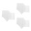 30Pcs White Cotton Fabric Squares for Cross Stitch DIY Sewing Projects 9