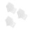 30Pcs White Cotton Fabric Squares for Cross Stitch DIY Sewing Projects 10