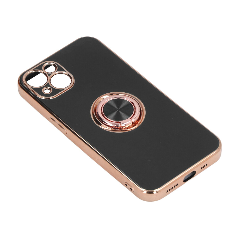 Rose Glitter Ring Stand Tpu Case For Iphone 13, Ultra Thin & Protective Gold 7901375052904