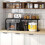 Microwave Oven Rack Adjustable Counter Shelf SpaceSaving MultiPurpose Kitchen Storage Organizer 2