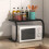 Microwave Oven Rack Adjustable Counter Shelf SpaceSaving MultiPurpose Kitchen Storage Organizer 4