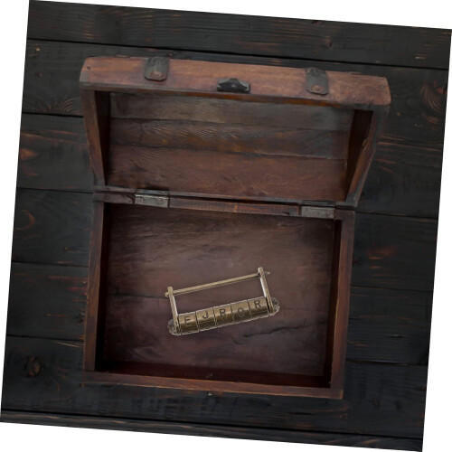 Vintage Padlock Antique Chinese Lock Combination Code Security Zinc Alloy Decorative Drawer 1