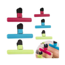 Clip per sacchetti, 6 pezzi Clip per sigillare sacchetti per alimenti Clip per sacchetti per alimenti in plastica di 3 colori e 2 dimensioni per alime