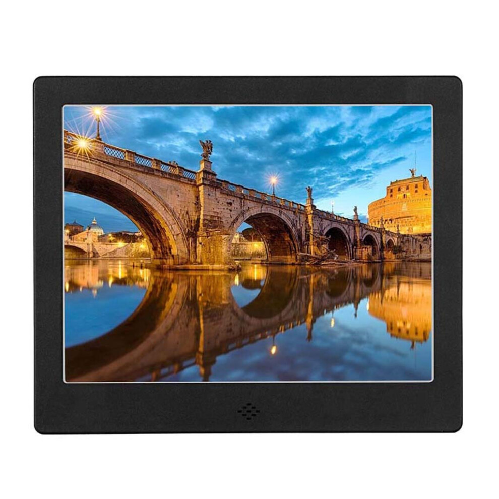 Photo Frame 8Inch Digital Photo Album Multifunction Electronic Hd Advertising Display 1024X768 Black 9382693095152