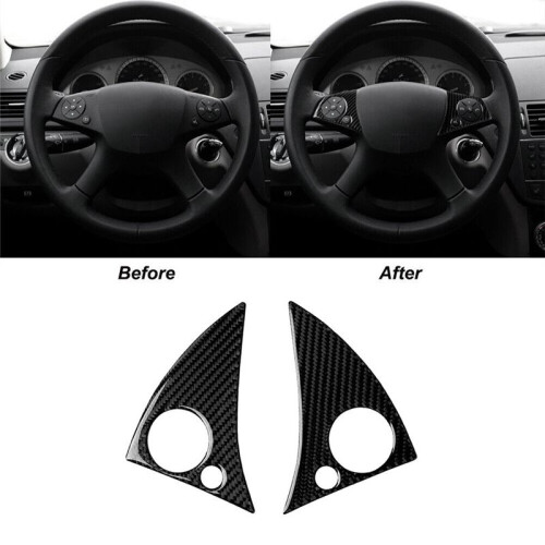 Kolfiberknappar för Ratten för - C Class W204 2007-2010 2