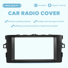 2Din Auto Faszie für  Auris 2006-2012 Stereo Faszien Paneel Dash Halter Installation Auto DVD Rahmen Kit In-Dash
