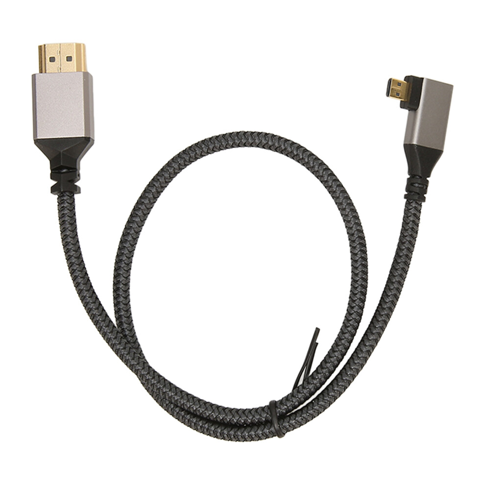 Hdmi Adapter Cable, 90 Degree Left Angle Ultra Thin Design Ensures Limited Space Connection, Stable Signal Transmission For Enhanced Multimedia 9358999209753