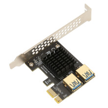 Adaptor de expansiune cu interfață PCIe duală cu controler ASMedia ASM1182E, suportă Win7, Win8, Win10, Win11, Linux DOS, nu necesită alimentare