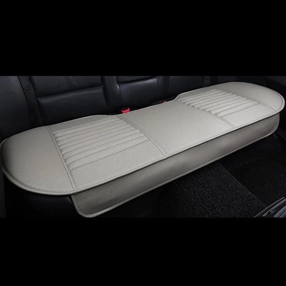 Leather Car Seat Covers Set, Breathable Allseason Front And Rear Antislip Universal Fit, Redbrown 9199774963596