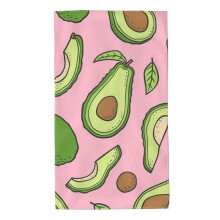 Soft Fingertip Towels Fast Drying Face Wash Cloths, Avocado Pattern, Soft Material, 12x12 Inches, Ideal for Daily Use