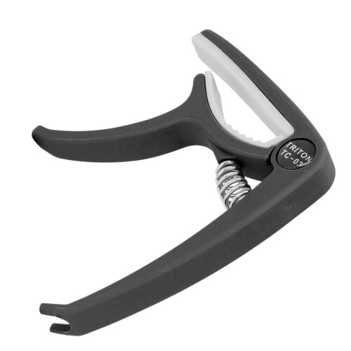 ABS Quick Release Electric Guitar Capo Set with 5 Picks, Black 2