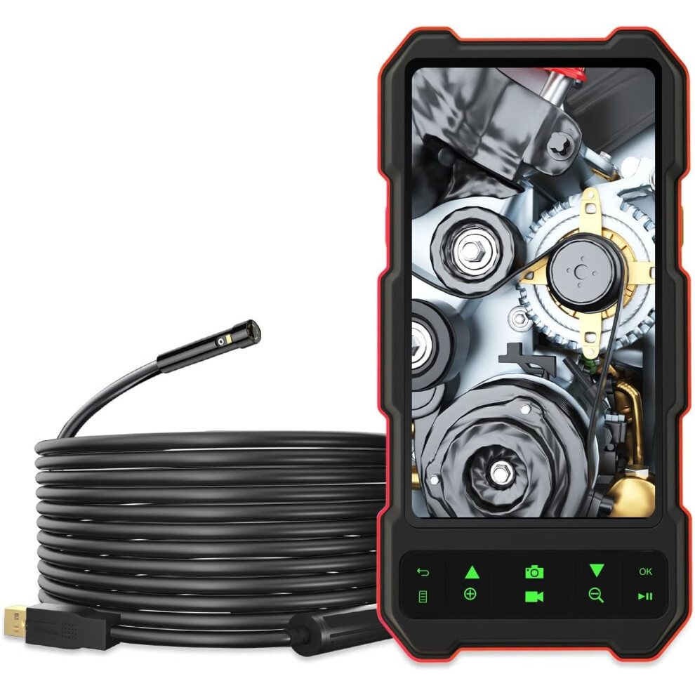 Camera Endoscope Portable Handheld, 4.5 Inch Ips Screen, Duallens Pipe Inspection For Car, Wall, Automotive Maintenance 9347817507874
