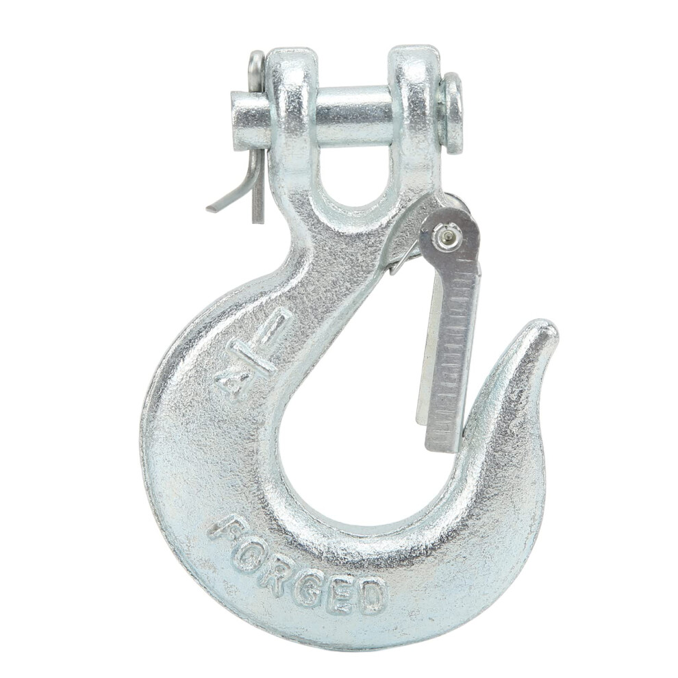 1/4In Clevis Slip Hook Security Latch G70 Steel For Trailer And Truck Towing Chains 9382693097866
