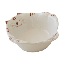 Ceramic Breakfast Bowl with Cute Cat Design, FoodGrade MultiUse Serving Dessert Salad Bowl