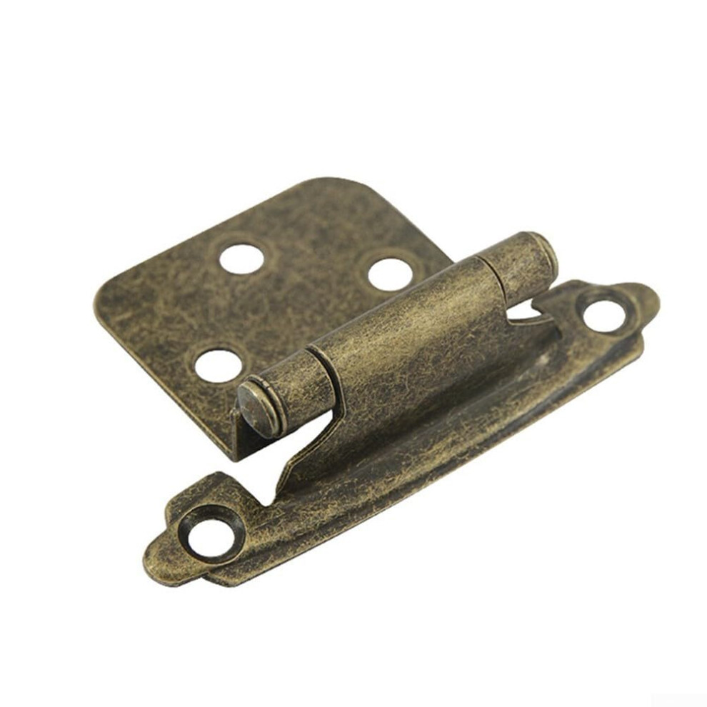 10Pcs Heavy Duty Self Closing Cabinet Hinges Overlay Flush Quiet Close With Screws Green Bronze 9189345541216