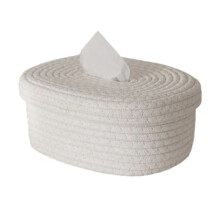 Tissue Box Cover Square Tissue Holders Cotton Rope Covers Rectangular Tissue Box Cute Accessories Decorative Organizer B