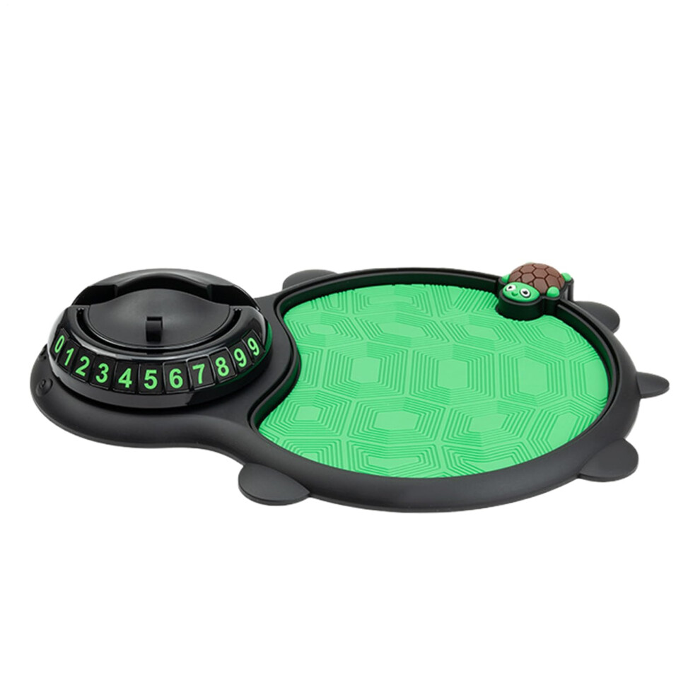 Car Phone Holder With Non Slip Dashboard Mat 360 Rotation Parking Number Display Green 9199774965712