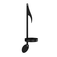 1Pc Music Note Candle Holder Black Music Note Wall Sconce Vintage Art Musical Note Style Candle Holders Iron Style 2