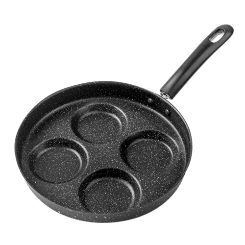 Non Stick Waffle Pan Multipurpose Frying Pan 4 Section Even Heating Non Stick Surface for Eggs Breakfast Induction