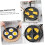 Non Stick Waffle Pan Multipurpose Frying Pan 4 Section Even Heating Non Stick Surface for Eggs Breakfast Induction 5