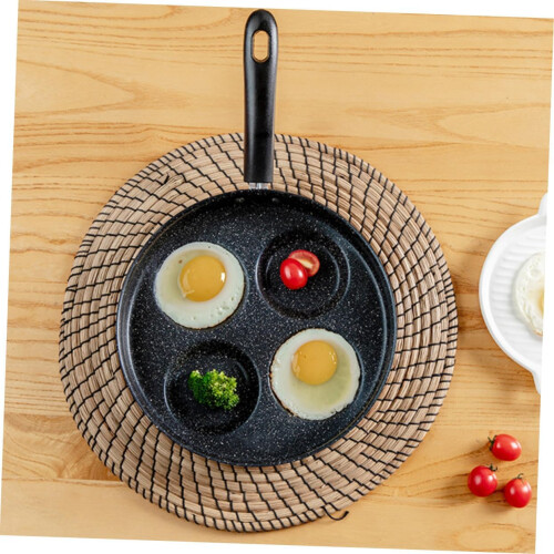 Non Stick Waffle Pan Multipurpose Frying Pan 4 Section Even Heating Non Stick Surface for Eggs Breakfast Induction 1