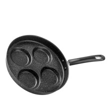 NonStick FourSection Egg Waffle Pan with HeatResistant Handle for Induction and Gas Stove